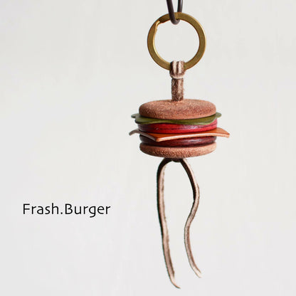 SIM's Leather works Spirit [シムズレザーワークススピリット] LEATHER BURGER [S0001] レザーバーガー (フレッシュバーガー／ベーコンエッグ) ハンバーガー・キーホルダー・MEN'S/LADY'S [2025SS]