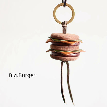 SIM's Leather works Spirit [シムズレザーワークススピリット] LEATHER BURGER -Big Burgerr- [S0002] レザーバーガー (ビッグバーガー) ハンバーガー・キーホルダー・MEN'S/LADY'S [2025SS]