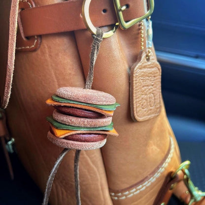 SIM's Leather works Spirit [シムズレザーワークススピリット] LEATHER BURGER -Big Burgerr- [S0002] レザーバーガー (ビッグバーガー) ハンバーガー・キーホルダー・MEN'S/LADY'S [2025SS]