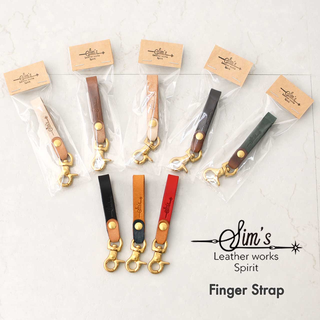 SIM's Leather works Spirit [シムズレザーワークススピリット] Finger Strap [S0007] フィンガーストラップ [2025SS]