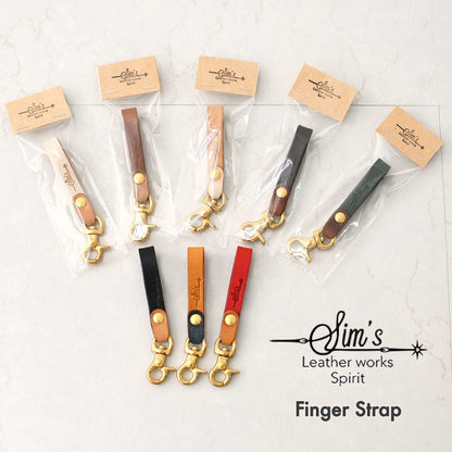 SIM's Leather works Spirit [シムズレザーワークススピリット] Finger Strap [S0007] フィンガーストラップ [2025SS]