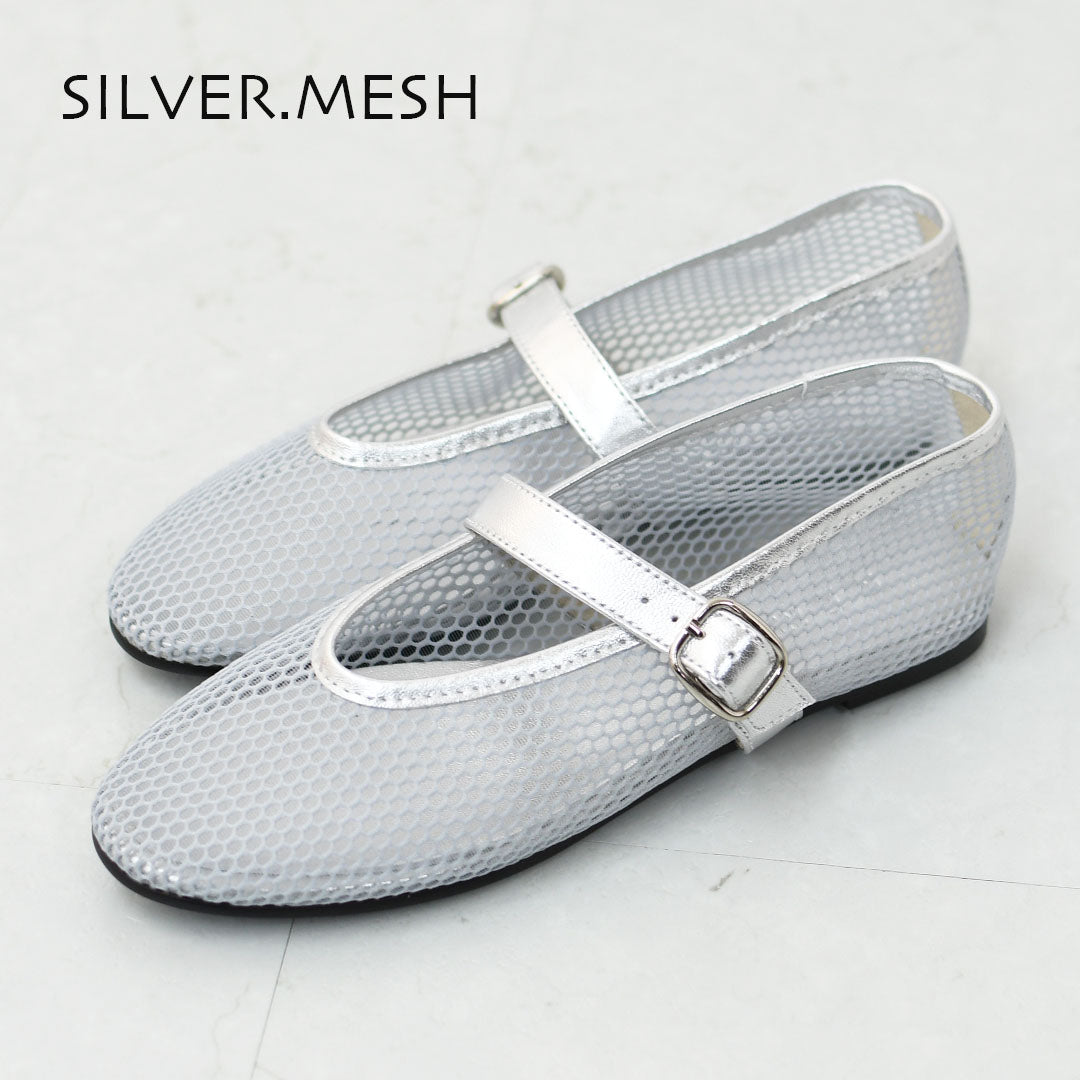 REMME [レメ] メッシュパンプス [ZH-25S042] バレエシューズ・レザー・メッシュ素材・パンプス・フラットシューズ・スペイン発・LADY'S [2026SS]