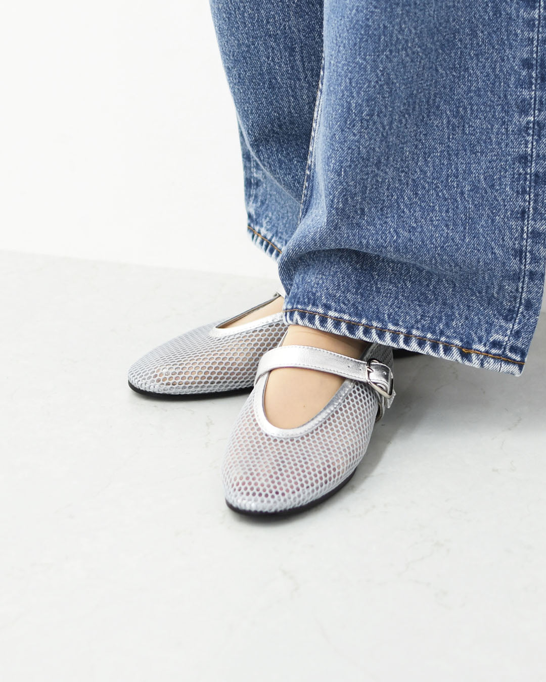 REMME [レメ] メッシュパンプス [ZH-25S042] バレエシューズ・レザー・メッシュ素材・パンプス・フラットシューズ・スペイン発・LADY'S [2026SS]