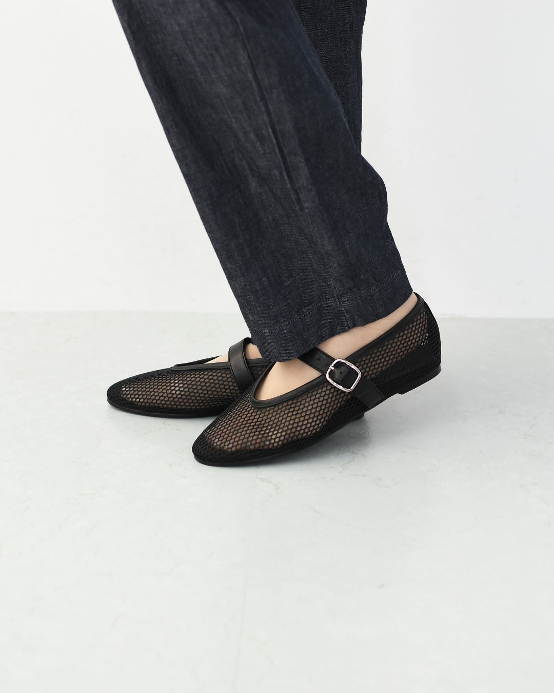 REMME [レメ] メッシュパンプス [ZH-25S042] バレエシューズ・レザー・メッシュ素材・パンプス・フラットシューズ・スペイン発・LADY'S [2026SS]