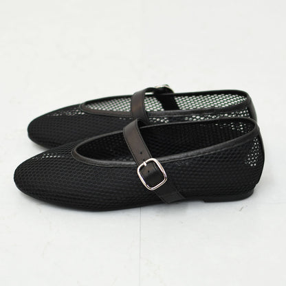 REMME [レメ] メッシュパンプス [ZH-25S042] バレエシューズ・レザー・メッシュ素材・パンプス・フラットシューズ・スペイン発・LADY'S [2026SS]