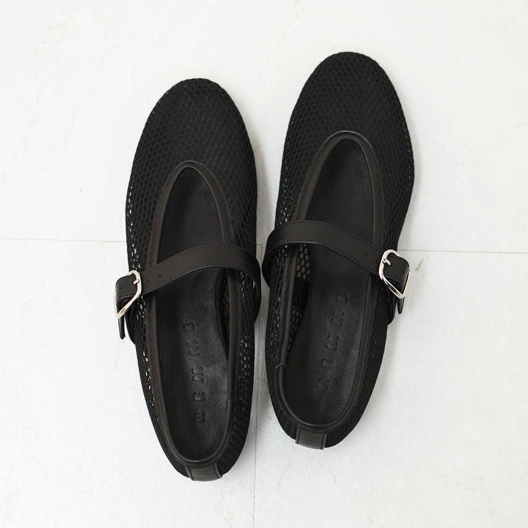 REMME [レメ] メッシュパンプス [ZH-25S042] バレエシューズ・レザー・メッシュ素材・パンプス・フラットシューズ・スペイン発・LADY'S [2026SS]