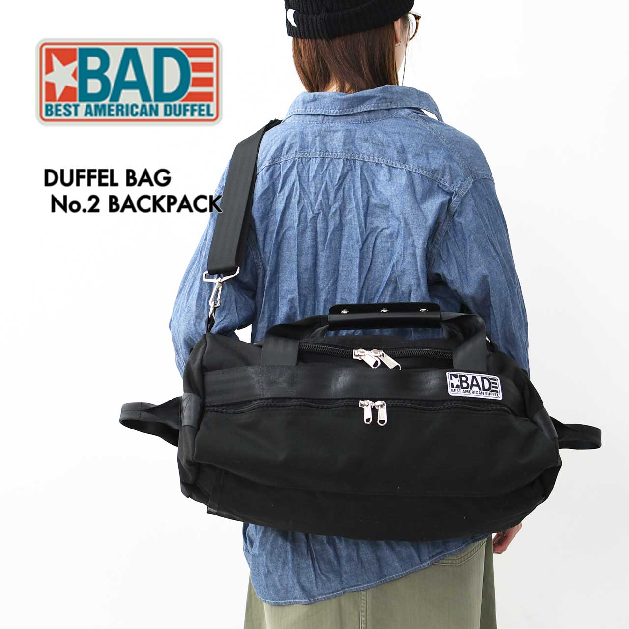 BEST AMERICAN DUFFEL [ベストアメリカンダッフル] DUFFEL BAG No.2 BACKPACK [no2-backp] ダッフルバッグ No.2 バックパック [2025SS]