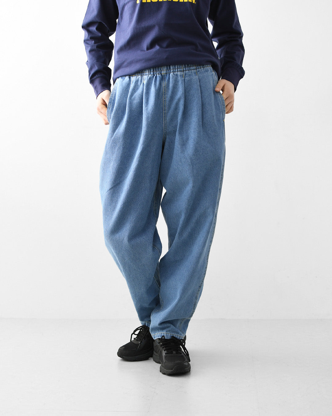 BURLAP OUTFITTER [バーラップアウトフィッター] QD DENIM TRACK PANT [BO060128] QD デニムトラックパンツ・クイックドライ・デニム・ワークパンツ・アクティブウェア・MEN'S / LADY'S [2026SS]