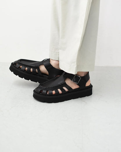 Clarks [クラークス正規販売店] Meare Buckle. [26181022] メアバックル・サンダル・ブラックレザー・レディースサンダル・ソフトフットベッド・バックルデザイン・カジュアル・LADY'S [2026SS]