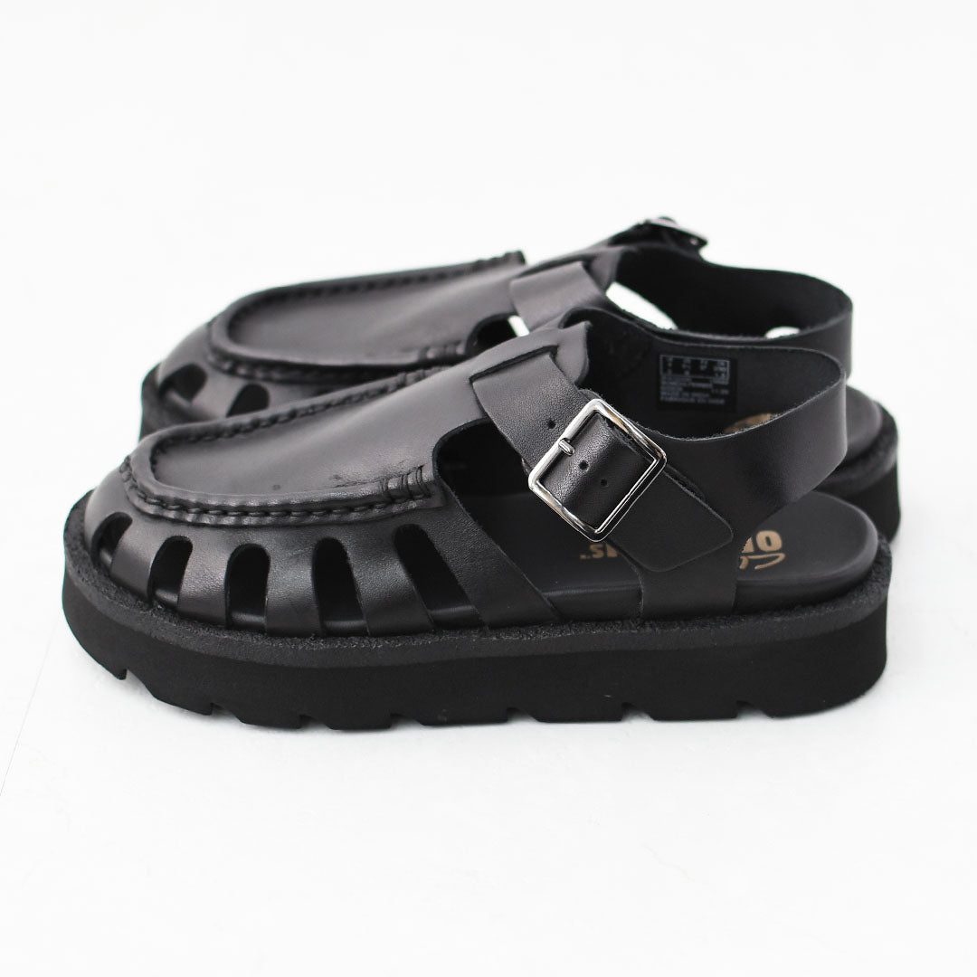 Clarks [クラークス正規販売店] Meare Buckle. [26181022] メアバックル・サンダル・ブラックレザー・レディースサンダル・ソフトフットベッド・バックルデザイン・カジュアル・LADY'S [2026SS]