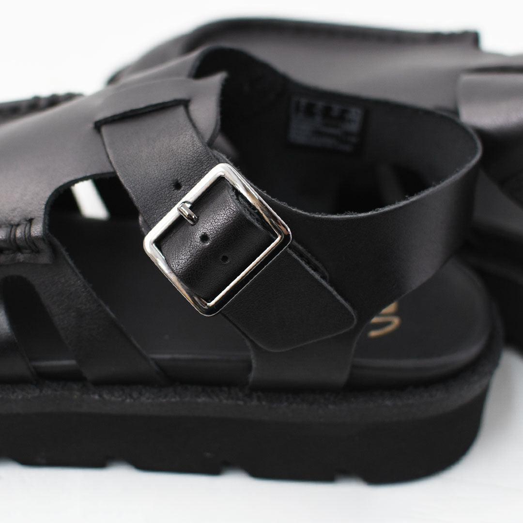 Clarks [クラークス正規販売店] Meare Buckle. [26181022] メアバックル・サンダル・ブラックレザー・レディースサンダル・ソフトフットベッド・バックルデザイン・カジュアル・LADY'S [2026SS]