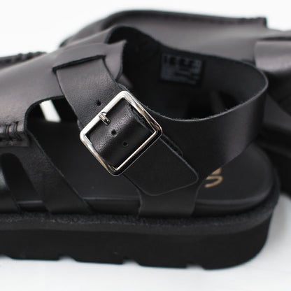 Clarks [クラークス正規販売店] Meare Buckle. [26181022] メアバックル・サンダル・ブラックレザー・レディースサンダル・ソフトフットベッド・バックルデザイン・カジュアル・LADY'S [2026SS]