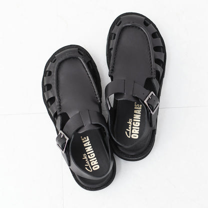 Clarks [クラークス正規販売店] Meare Buckle. [26181022] メアバックル・サンダル・ブラックレザー・レディースサンダル・ソフトフットベッド・バックルデザイン・カジュアル・LADY'S [2026SS]