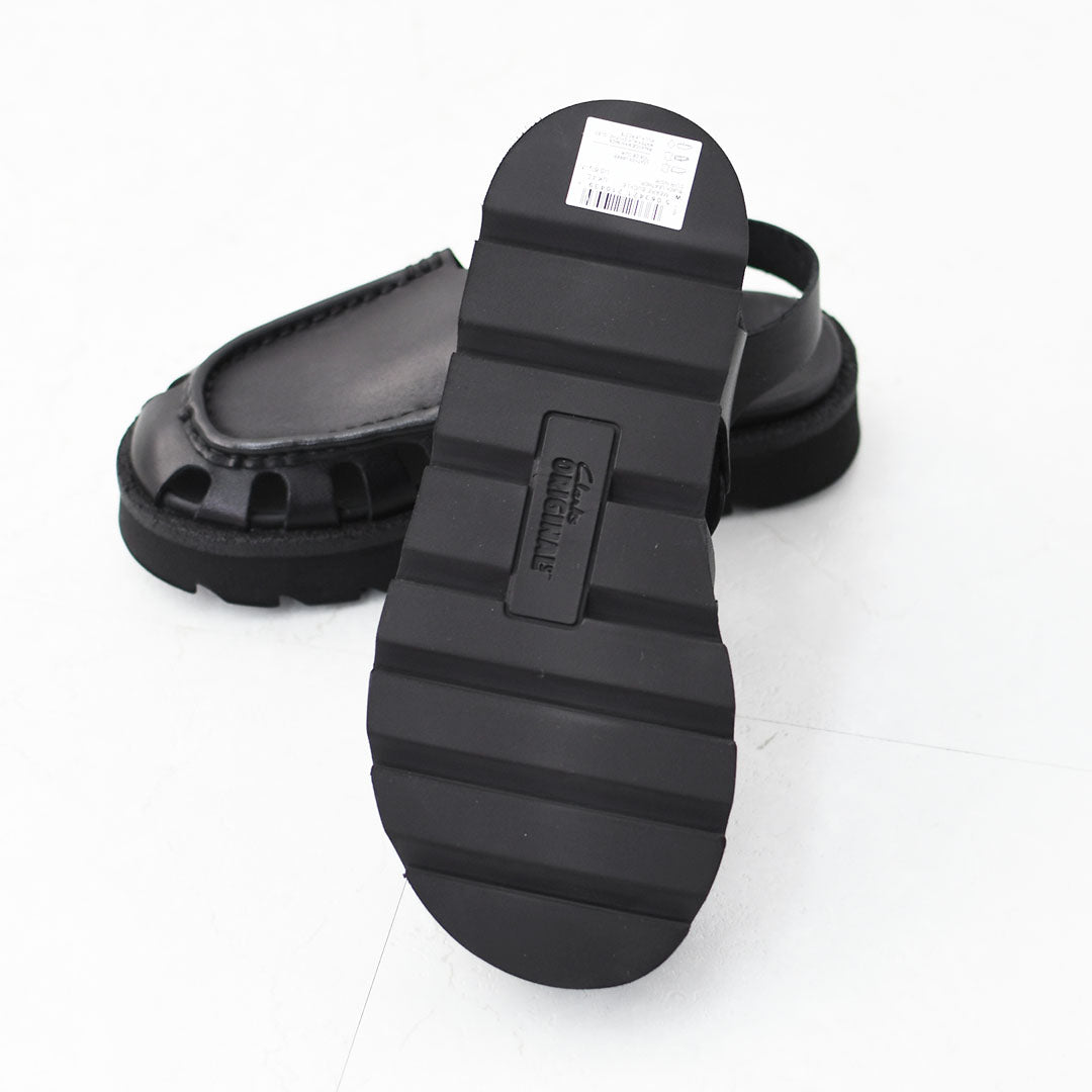 Clarks [クラークス正規販売店] Meare Buckle. [26181022] メアバックル・サンダル・ブラックレザー・レディースサンダル・ソフトフットベッド・バックルデザイン・カジュアル・LADY'S [2026SS]