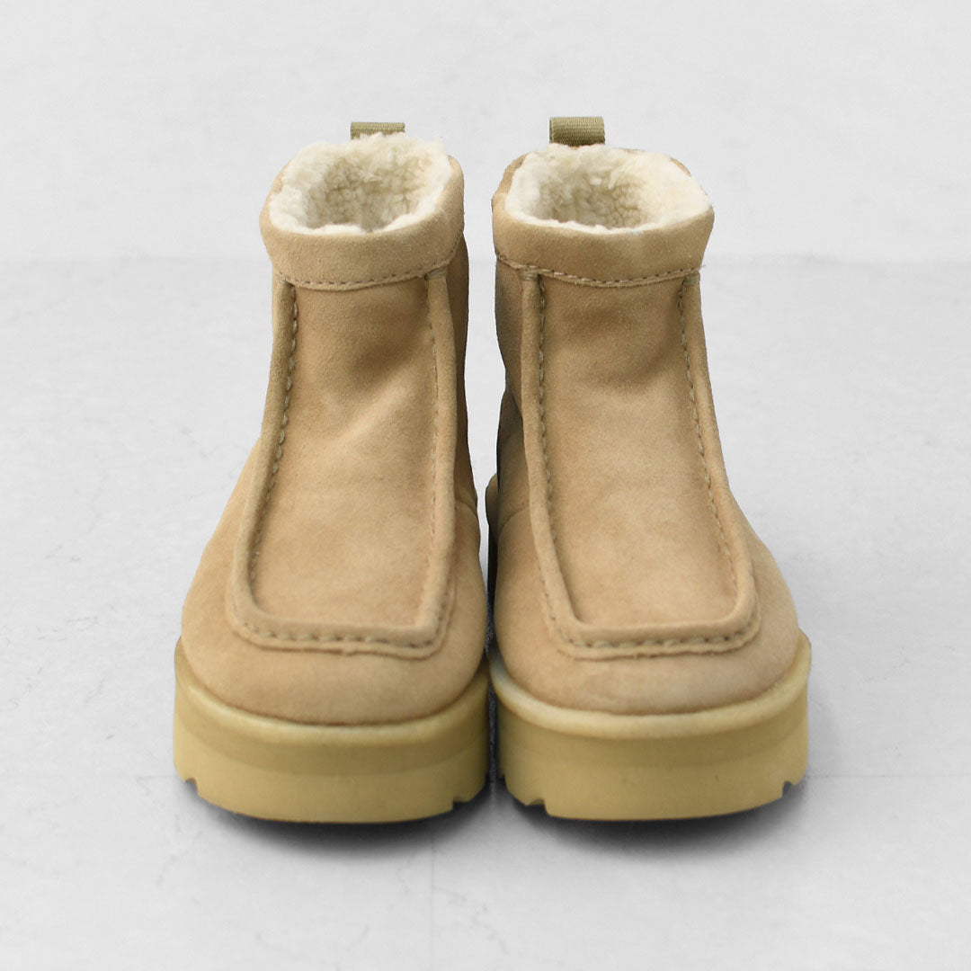 Clarks [クラークス正規販売店] Meare Rooey [26182505/26182839] メアルーイ・ダークサンドラインド・ブラックスエードラインド・レディースブーツ・ショートブーツ・プルオンブーツ・スエード・カジュアル・LADY'S [2025AW]