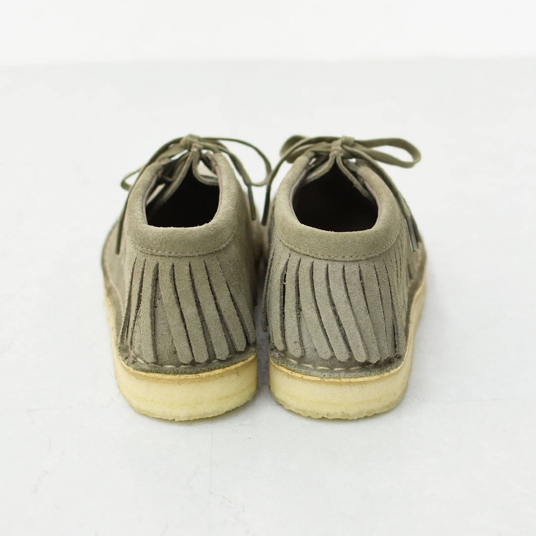 Clarks [クラークス正規販売店] Trek Fringe [26182843] トレックフリンジ ・スモークグレースエード・レディースブーツ・ショートブーツ・スエード・カウレザー・カジュアル・LADY'S [2025AW]