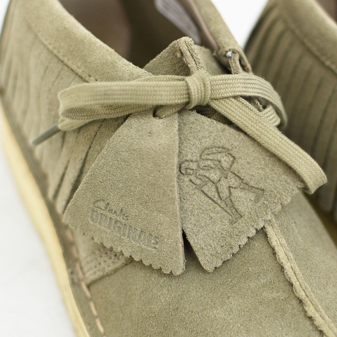 Clarks [クラークス正規販売店] Trek Fringe [26182843] トレックフリンジ ・スモークグレースエード・レディースブーツ・ショートブーツ・スエード・カウレザー・カジュアル・LADY'S [2025AW]