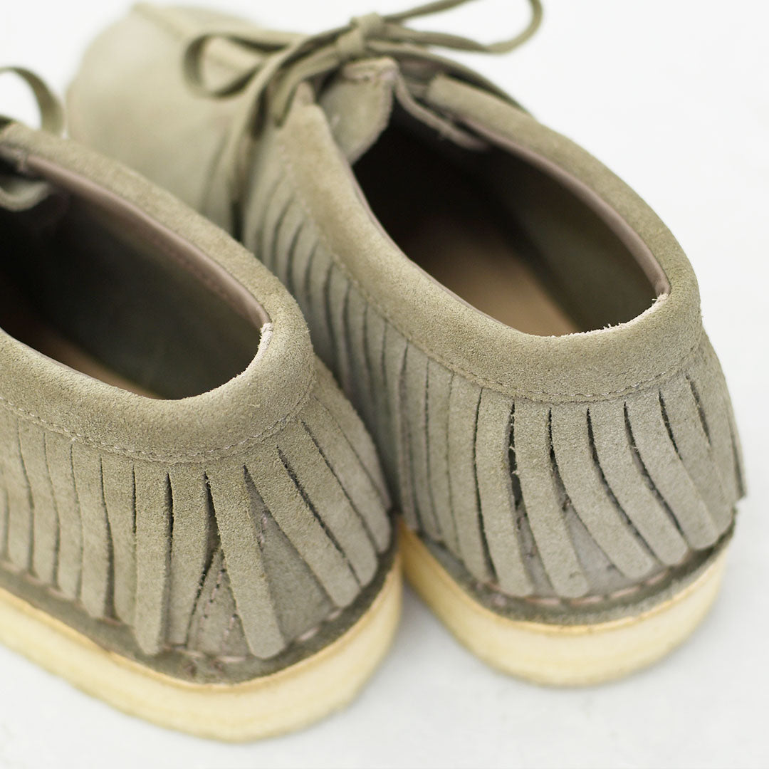 Clarks [クラークス正規販売店] Trek Fringe [26182843] トレックフリンジ ・スモークグレースエード・レディースブーツ・ショートブーツ・スエード・カウレザー・カジュアル・LADY'S [2025AW]