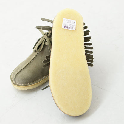 Clarks [クラークス正規販売店] Trek Fringe [26182843] トレックフリンジ ・スモークグレースエード・レディースブーツ・ショートブーツ・スエード・カウレザー・カジュアル・LADY'S [2025AW]