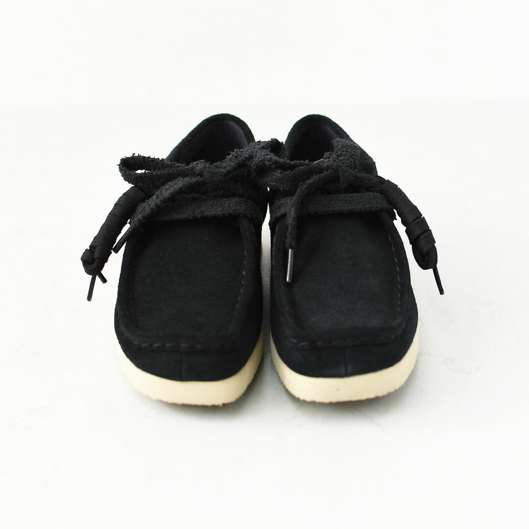Clarks [クラークス正規販売店] Wallabee Lite-Black.Suede- [26328081] ワラビーライト-ブラックシェード-・スエードローファー・レディースローファー・スエード・EVAソール・モカシン・メープル・カジュアル・LADY'S [2026AW]