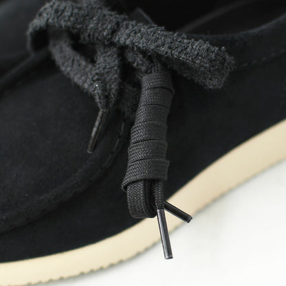 Clarks [クラークス正規販売店] Wallabee Lite-Black.Suede- [26328081] ワラビーライト-ブラックシェード-・スエードローファー・レディースローファー・スエード・EVAソール・モカシン・メープル・カジュアル・LADY'S [2026AW]