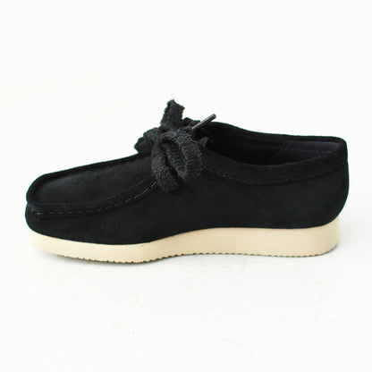 Clarks [クラークス正規販売店] Wallabee Lite-Black.Suede- [26328081] ワラビーライト-ブラックシェード-・スエードローファー・レディースローファー・スエード・EVAソール・モカシン・メープル・カジュアル・LADY'S [2026AW]