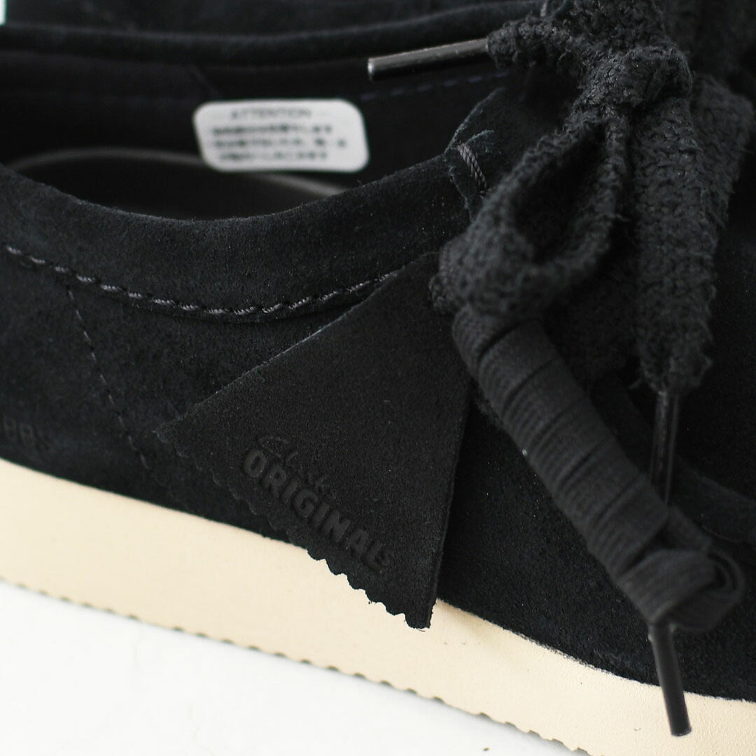 Clarks [クラークス正規販売店] Wallabee Lite-Black.Suede- [26328081] ワラビーライト-ブラックシェード-・スエードローファー・レディースローファー・スエード・EVAソール・モカシン・メープル・カジュアル・LADY'S [2026AW]