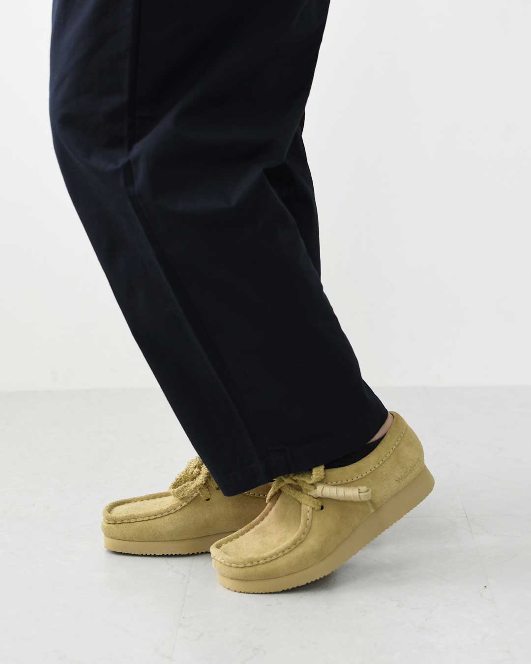 Clarks [クラークス正規販売店] Wallabee Lite-Maple.Suede- [26328081] ワラビーライト-メイプルシェード-・スエードローファー・レディースローファー・スエード・EVAソール・モカシン・メープル・カジュアル・LADY'S [2026AW]