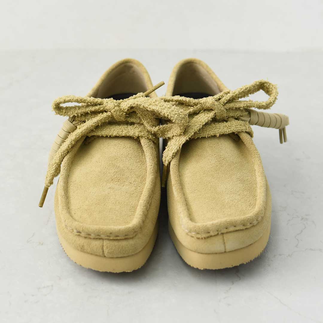 Clarks [クラークス正規販売店] Wallabee Lite-Maple.Suede- [26328081] ワラビーライト-メイプルシェード-・スエードローファー・レディースローファー・スエード・EVAソール・モカシン・メープル・カジュアル・LADY'S [2026AW]