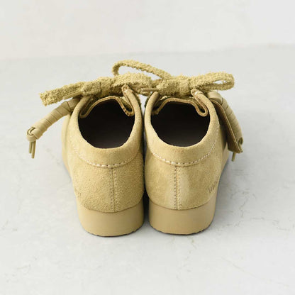 Clarks [クラークス正規販売店] Wallabee Lite-Maple.Suede- [26328081] ワラビーライト-メイプルシェード-・スエードローファー・レディースローファー・スエード・EVAソール・モカシン・メープル・カジュアル・LADY'S [2026AW]