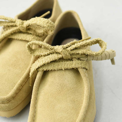 Clarks [クラークス正規販売店] Wallabee Lite-Maple.Suede- [26328081] ワラビーライト-メイプルシェード-・スエードローファー・レディースローファー・スエード・EVAソール・モカシン・メープル・カジュアル・LADY'S [2026AW]