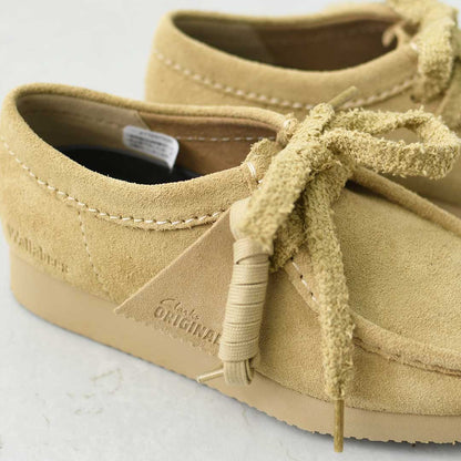 Clarks [クラークス正規販売店] Wallabee Lite-Maple.Suede- [26328081] ワラビーライト-メイプルシェード-・スエードローファー・レディースローファー・スエード・EVAソール・モカシン・メープル・カジュアル・LADY'S [2026AW]