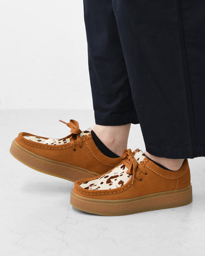 Clarks [クラークス正規販売店] Boxbee Walla. [26329295] ボックスビー ワラ・スクエア型・トゥボックス・モカシンシューズ・厚底シューズ・厚底・スエード・カジュアル・LADY'S [2026AW]