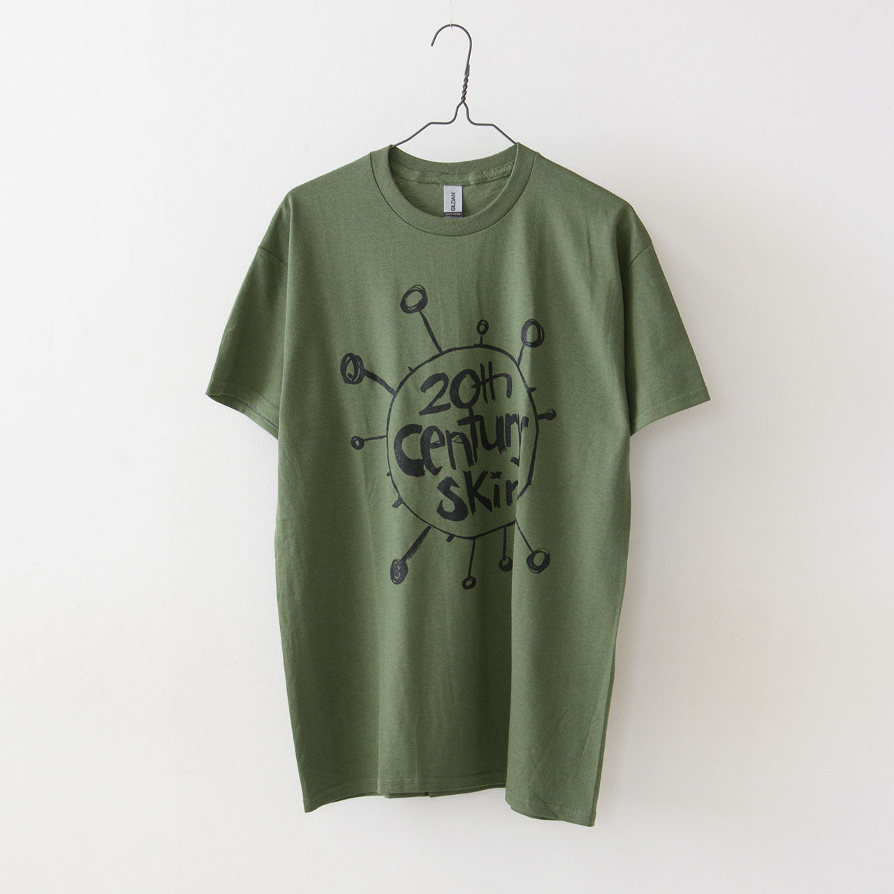 NORTS MUSIC TEE [ノーツ ミュージック ティー] PRINT TEE MUSIC -20th Century Skin- (As Worn By Thom Yorke, Radiohead) [20th century] プリント ミュージック Tシャツ 20th センチュリー スキン [2024SS]