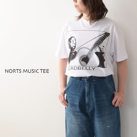 NORTS MUSIC TEE [ノーツ ミュージック ティー] PRINT TEE MUSIC -Lead Belly- (As Worn By Kurt Cobain, Nirvana) [leadbelly] プリント ミュージック Tシャツ レッド・ベリー [2024SS]