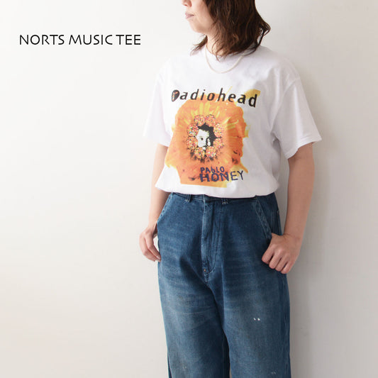 NORTS MUSIC TEE [ノーツ ミュージック ティー] PRINT TEE MUSIC RADIOHEAD -PABLO HONEY-  [radiohead] プリント ミュージック Tシャツ レディオヘッド [2024SS]