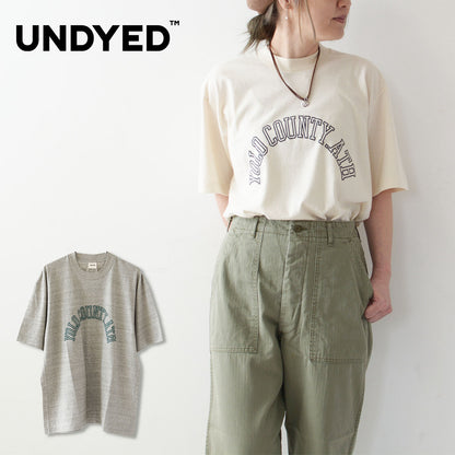 UNDYED [アンダイド] 30PV S/S TRIM Tee(YOLO Pt) [USN23AST020A] プリントＴシャツ [2024SS]