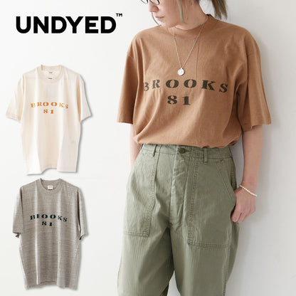 UNDYED [アンダイド] 30PV S/S TRIM Tee(BROOKS Pt) [USN23AST020B] プリントＴシャツ [2024SS]