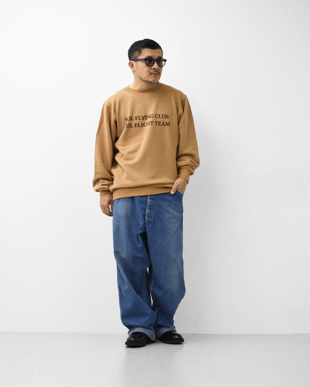UNDYED [アンダイド] STANDARD SWEAT CREW -CLUB-  [25F305B] スタンダードスウェットクルー（クラブ）・オーガニックコットン・ゆったりシルエット・リラックス・キャンプ・アウトドア・MEN'S / LADY'S [2025AW]