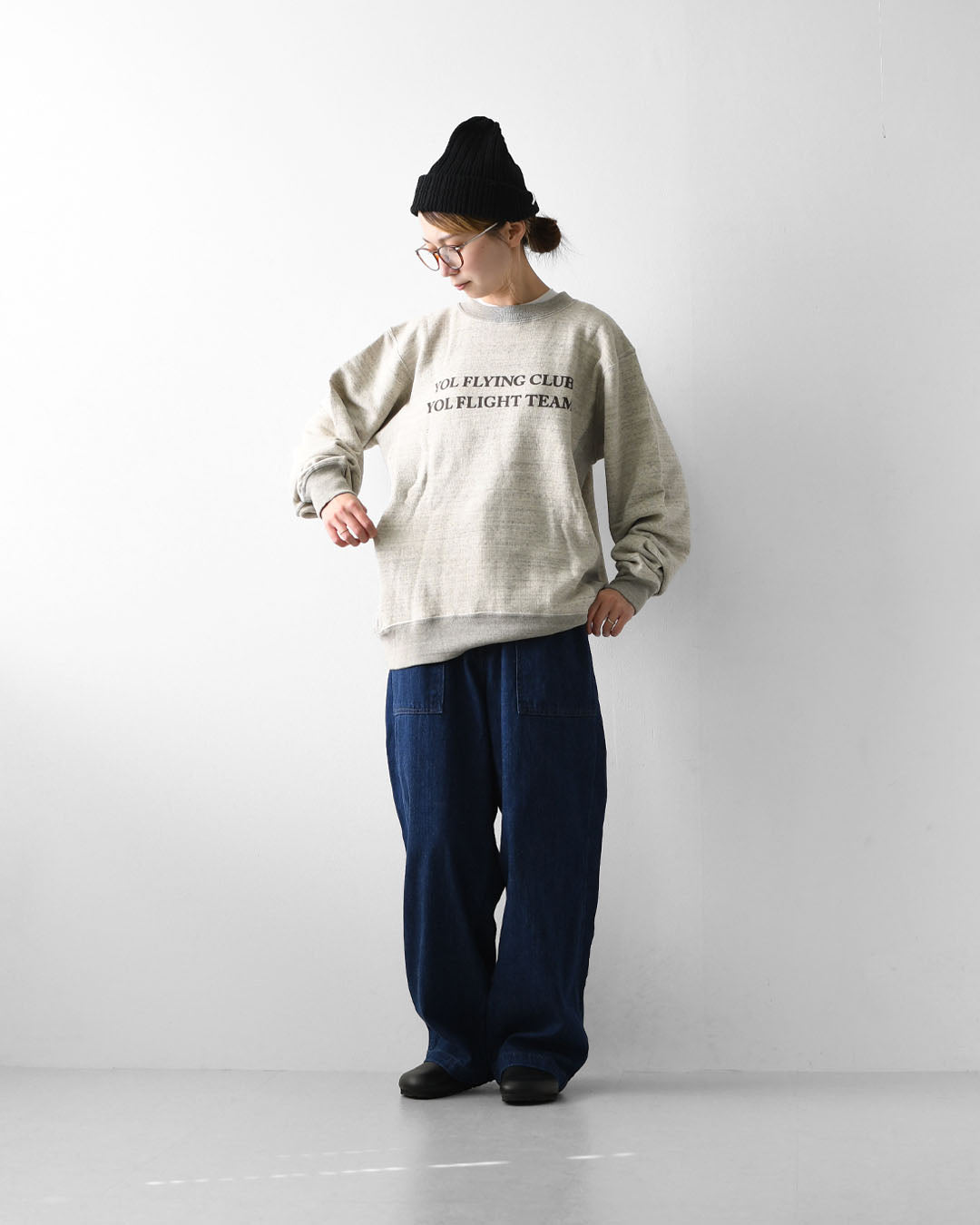 UNDYED [アンダイド] STANDARD SWEAT CREW -CLUB-  [25F305B] スタンダードスウェットクルー（クラブ）・オーガニックコットン・ゆったりシルエット・リラックス・キャンプ・アウトドア・MEN'S / LADY'S [2025AW]