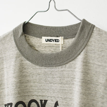 UNDYED [アンダイド] 30/-PV NECK TRIM-T [26S340B] 30/-PV ネック トリム T・オーガニックコットン・半袖Tシャツ・ゆったりシルエット・リラックス・キャンプ・アウトドア・MEN'S / LADY'S [2026SS]