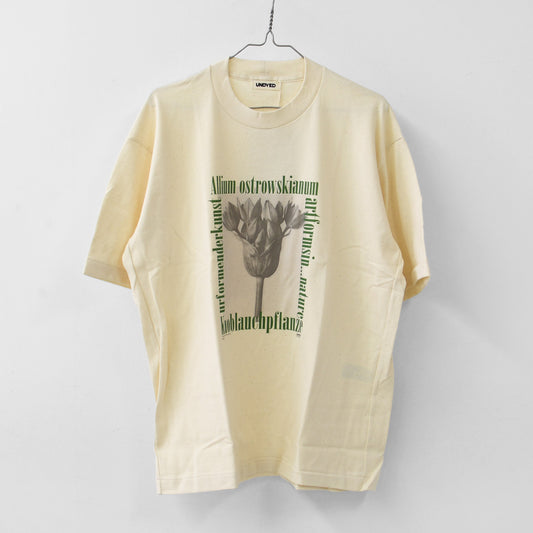 UNDYED [アンダイド] 30/2 Karl Blossfeldt Pt-T  [26S348C] 30/2カール・ブロスフェルト プリントT・オーガニックコットン・半袖Tシャツ・ゆったりシルエット・リラックス・キャンプ・アウトドア・MEN'S / LADY'S [2026SS]