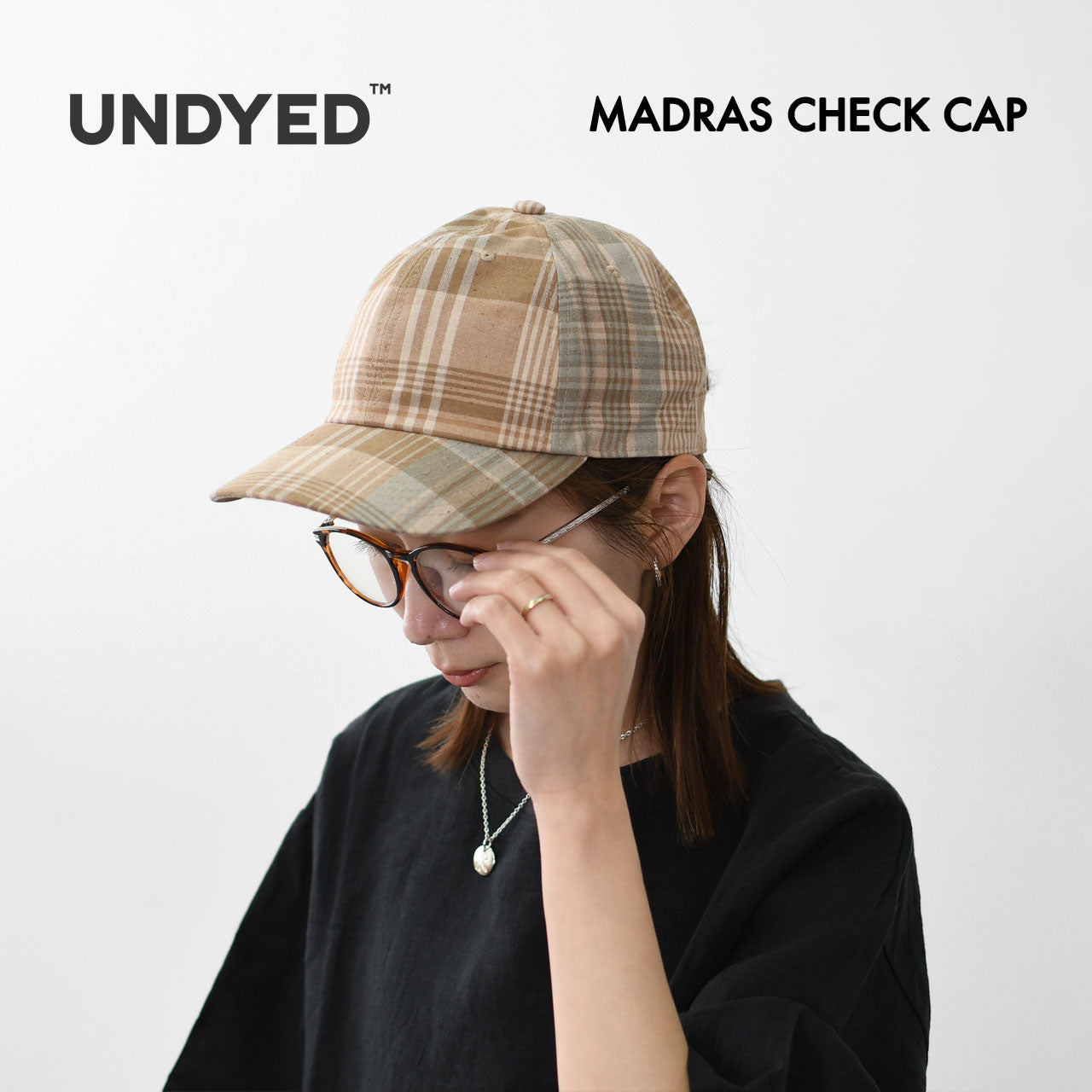 UNDYED[アンダイド] MADRAS CHECK CAP [UNS25SCP016] マドラスチェックキャップ [2025SS]