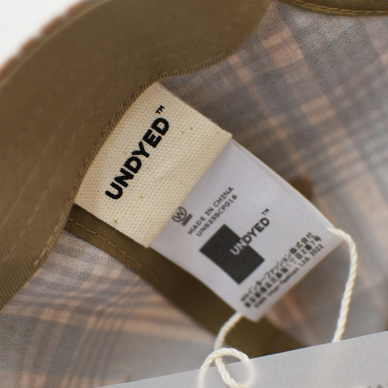 UNDYED[アンダイド] MADRAS CHECK CAP [UNS25SCP016] マドラスチェックキャップ [2025SS]