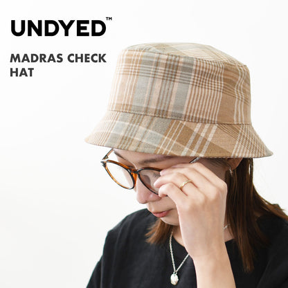 UNDYED[アンダイド] MADRAS CHECK HAT [UNS25SHT017] マドラスチェックハット [2025SS]