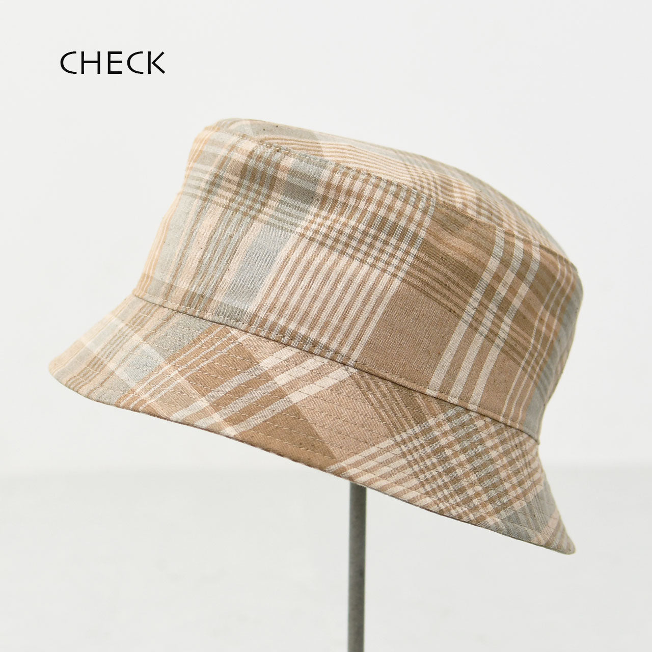 UNDYED[アンダイド] MADRAS CHECK HAT [UNS25SHT017] マドラスチェックハット [2025SS]