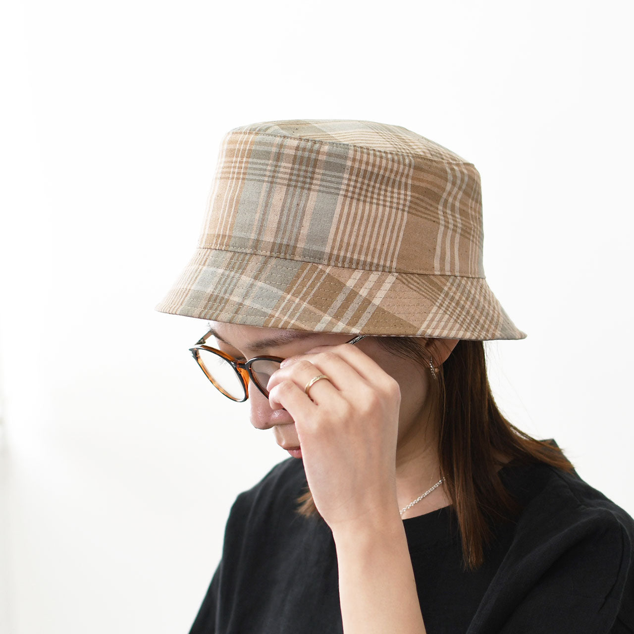 UNDYED[アンダイド] MADRAS CHECK HAT [UNS25SHT017] マドラスチェックハット [2025SS]