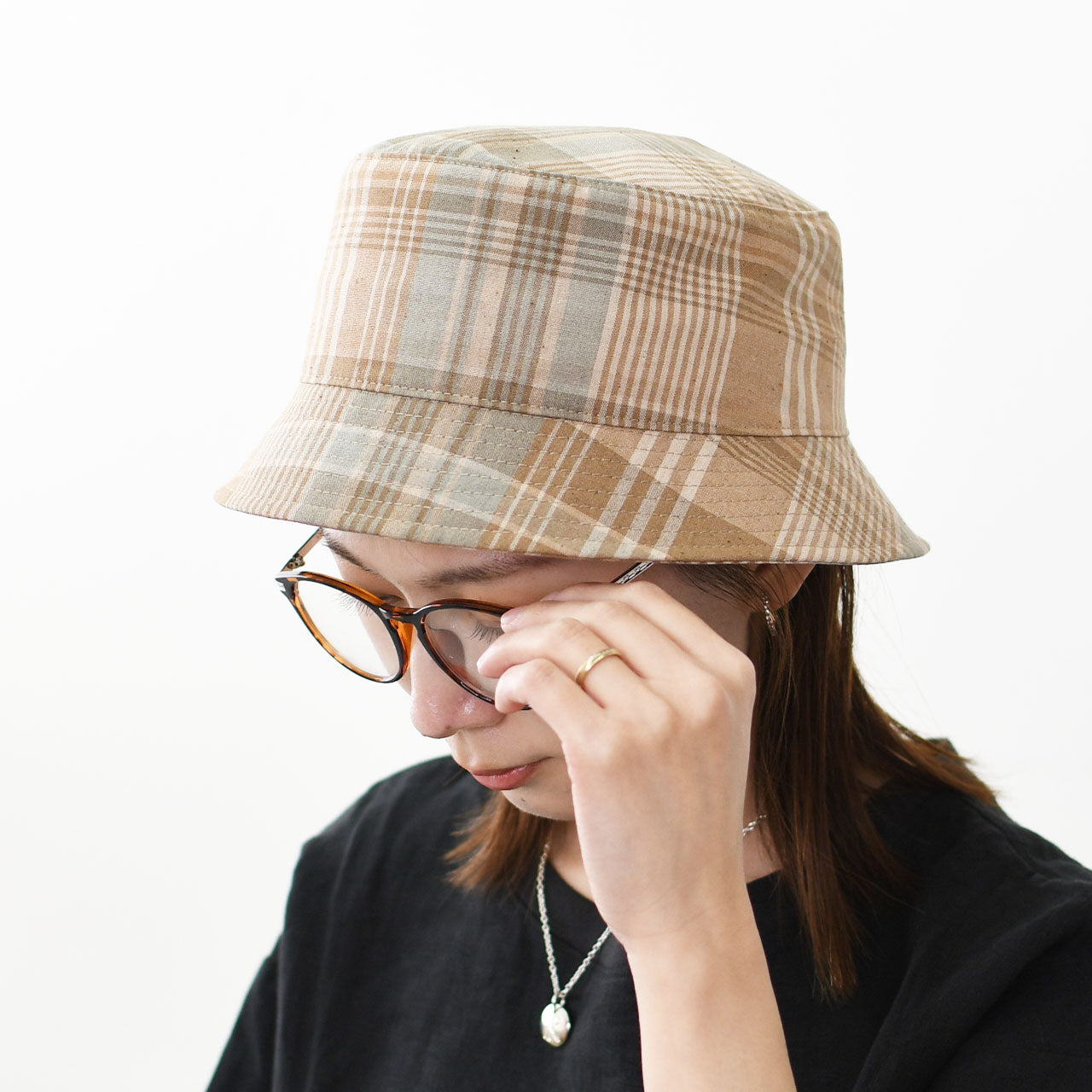 UNDYED[アンダイド] MADRAS CHECK HAT [UNS25SHT017] マドラスチェックハット [2025SS]