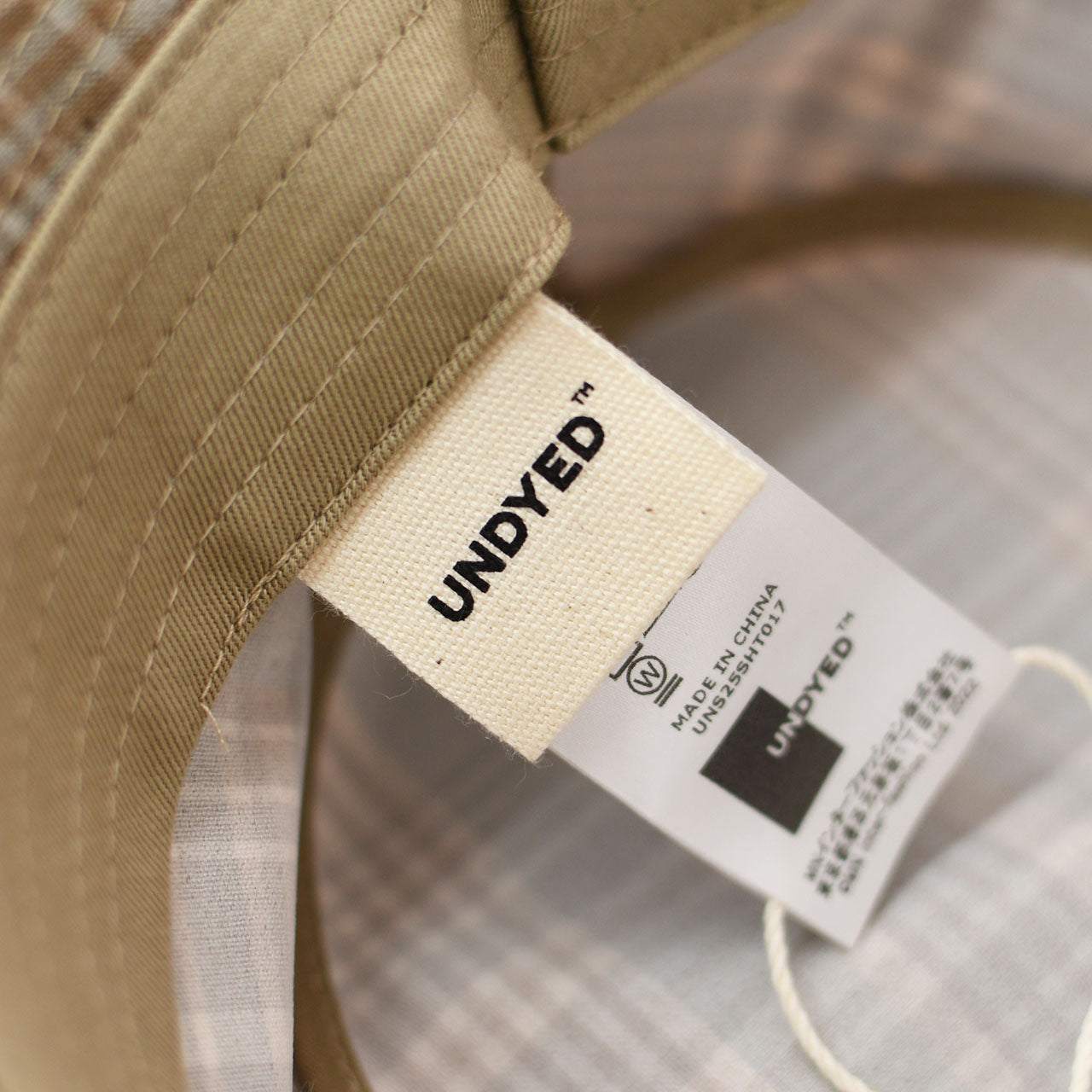 UNDYED[アンダイド] MADRAS CHECK HAT [UNS25SHT017] マドラスチェックハット [2025SS]