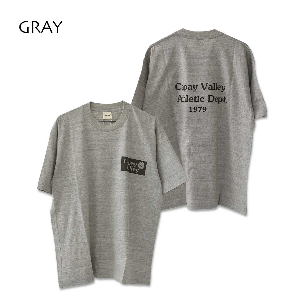 UNDYED [アンダイド] 30PV S/S PtTee(CV ATHLETIC) [UNS25SST001B] 30PVショートスリーブプリントTシャツ(CV ATHLETIC) [2025SS]